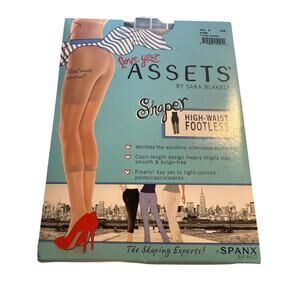 Spanx Assets High Waist Footless Shaper, Nude Plus Size 6, NWT, Deadstock